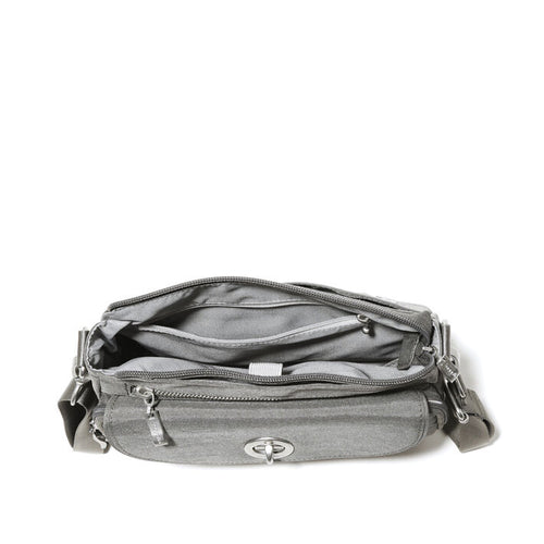 Women's Baggallini Calais Crossbody - Sterling Shimmer