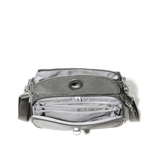 Women's Baggallini Calais Crossbody - Sterling Shimmer