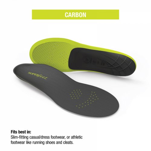 Superfeet Run Support Low Arch Insoles – Carbon