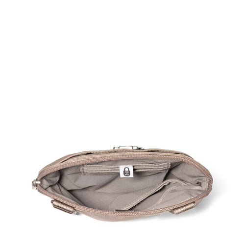 Baggallini Coastal Flip Lock Mini Crossbody - Moonrock