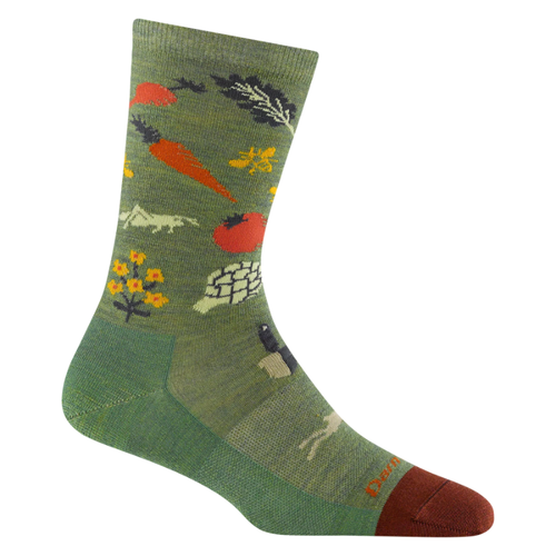 Women's Darn Tough Farmer's Market Lightweight Lifestyle Crew Socks - Willow