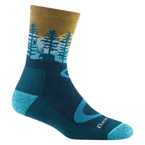 Women's Darn Tough Northwoods Micro Midweight Hiking Crew Socks – Dark Teal