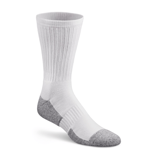 Dr. Comfort Crew Sock - White