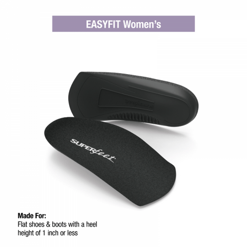 Women’s Superfeet Easyfit 3/4 Insoles – Raven