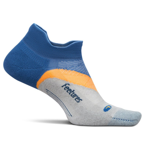 Feetures Elite Light Cushion No Show Tab Socks - Rally Blue