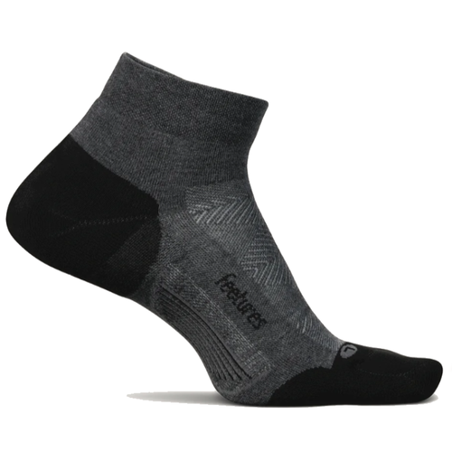 Feetures Elite Max Cushion Low Cut Socks - Gray