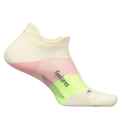 Feetures Elite Ultra Light No Show Tab Socks - Sandy Melon