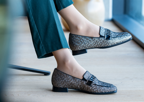 Women's Hassia Napoli in Taupe/Schwarz