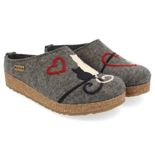 Women's Haflinger Micini Whimsical Clog - Grey