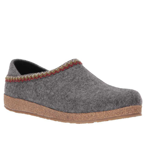 Haflinger GZH Zigzag Clog - Grey