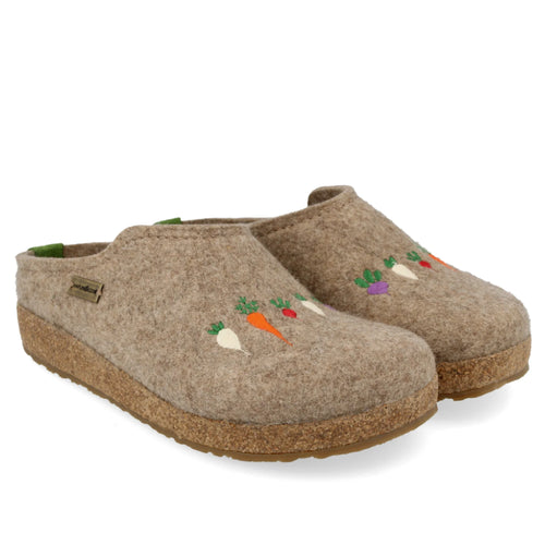 Women's Haflinger Roots Whimsical Clog - Earth
