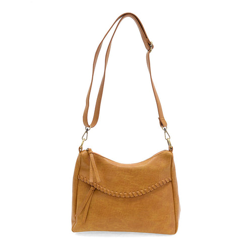 Joy Susan Cassidy Whipstitch Convertible Hobo Bag - Whiskey
