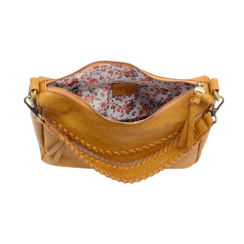 Joy Susan Cassidy Whipstitch Convertible Hobo Bag - Whiskey
