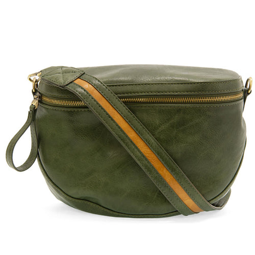 Joy Susan Laura Contrast Strap Sling - Forest Green