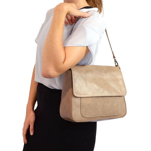 Joy Susan Lexie Shoulder Bag - Truffle