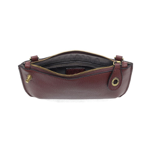 Joy Susan Mini Crossbody Wristlet Clutch - Deep Crimson