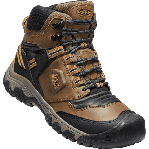 Men’s KEEN Ridge Flex Mid Waterproof – Bison|Golden Brown
