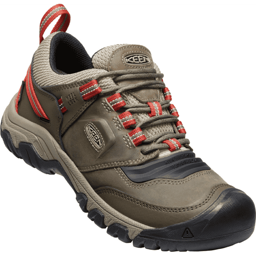 Men’s KEEN Ridge Flex Waterproof – Timberwolf/Ketchup