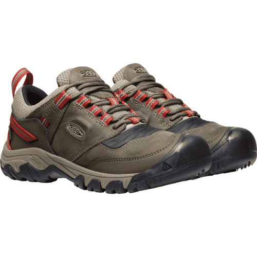 Men’s KEEN Ridge Flex Waterproof – Timberwolf/Ketchup
