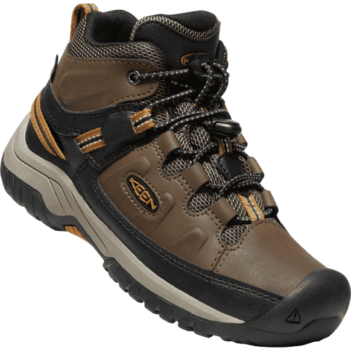 Kids' KEEN Targhee Mid Waterproof - Little Kid/Big Kid - Dark Earth Golden Brown