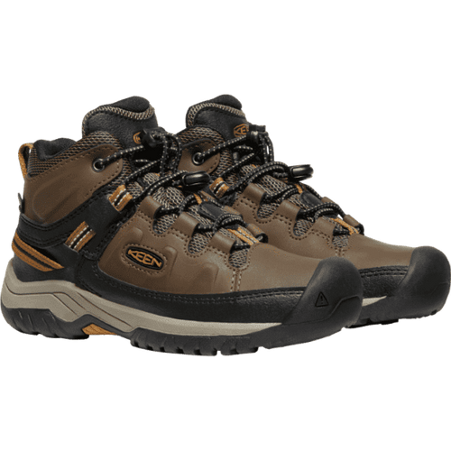 Kids' KEEN Targhee Mid Waterproof - Little Kid/Big Kid - Dark Earth Golden Brown