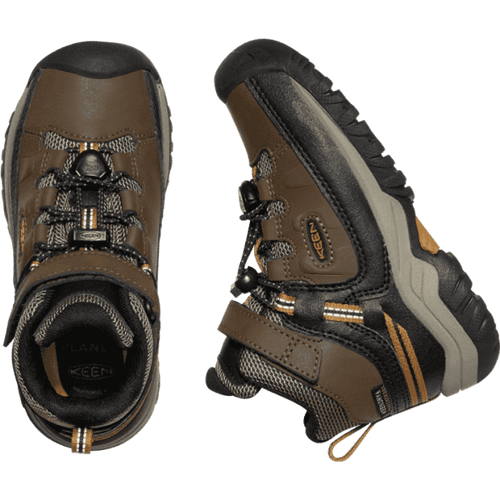 Kids’ KEEN Targhee Mid Waterproof - Little Kid - Dark Earth/Golden Brown