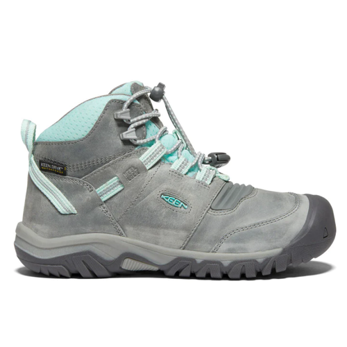 Kids' KEEN Ridge Flex Mid - Little Kid/Big Kid – Grey/Blue Tint