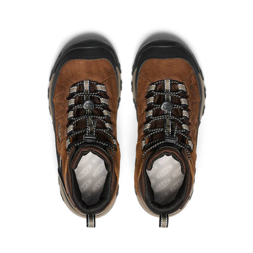 Kids' KEEN Targhee IV Mid Waterproof - Big Kid – Bison/Brindle