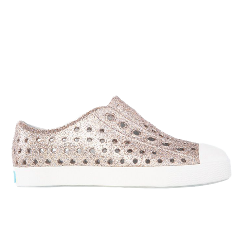 Kids' Native Jefferson Bling - Toddler/Little Kid - Metal Bling/Shell White