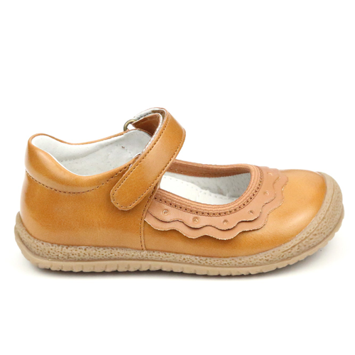 Kids' L'Amour Paige Ruffle Mary Jane – Mustard