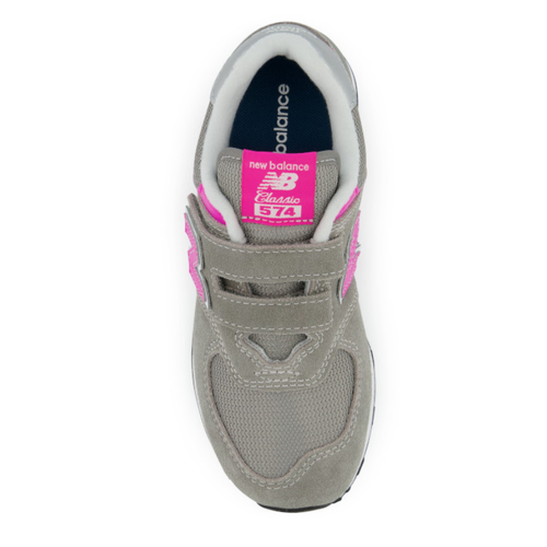 Kids' New Balance 574 Core Hook & Loop - Toddler/Little Kid - Grey/Pink