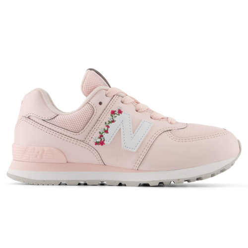 Kids' New Balance 574 Lace - Toddler/Little Kid - Shell Pink/Carnival Pink