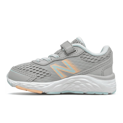 Kids' New Balance 680v6 - Baby/Toddler - Rain Cloud/Pale Blue Chill