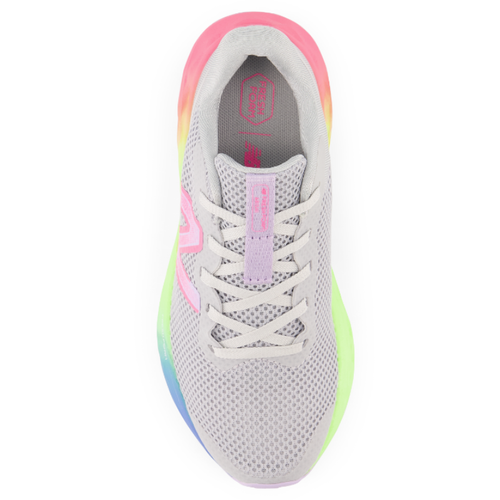 Kids' New Balance Fresh Foam Arishi v4 - Big Kid - Light Aluminum/Cyber Lilac/Neon Pink
