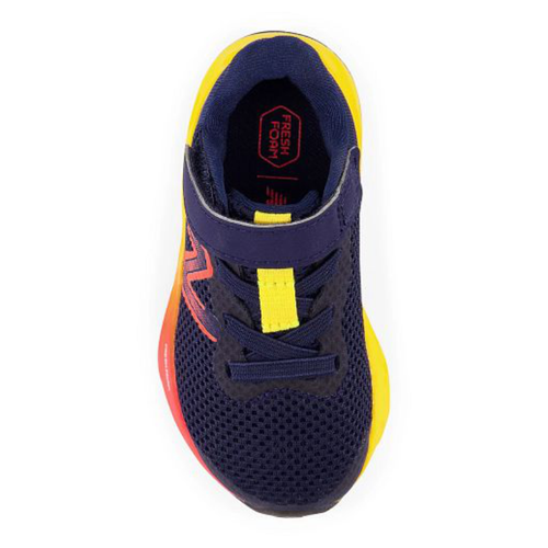 Kids’ New Balance Fresh Foam Arishi v4 Bungee Lace with Top Strap - Baby/Toddler – Team Navy/Electric Red/Egg Yolk