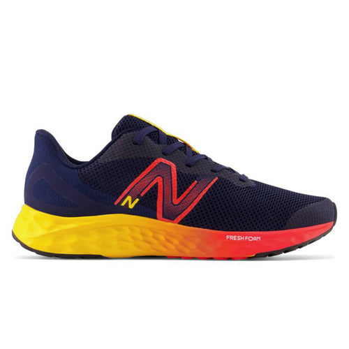 Kids' New Balance Fresh Foam Arishi v4 Bungee Lace with Top Strap - Toddler/Little Kid - Team Navy/Electric Red/Egg Yolk