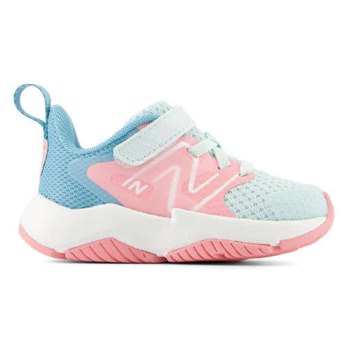 Kids' New Balance Rave Run v2 Bungee Lace with Top Strap - Baby/Toddler - Glint Blue/Double Bubble