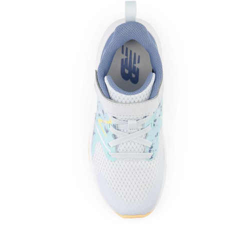 Kids’ New Balance Rave Run v2 Bungee Lace with Top Strap - Toddler/Little Kid – Ice Blue/Bright Cyan/Solar Flare