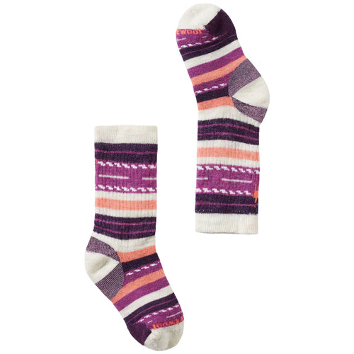 Kids' Smartwool Hike Full Cushion Margarita Ankle Socks - Moonbeam