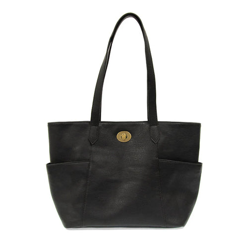 Joy Susan Judy Turnlock Tote - Black