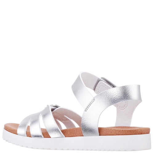 Kid's Nina Lacey Sandal - Metallic Silver