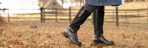 Lifestyle image of the Dansko Dawn Boot in black