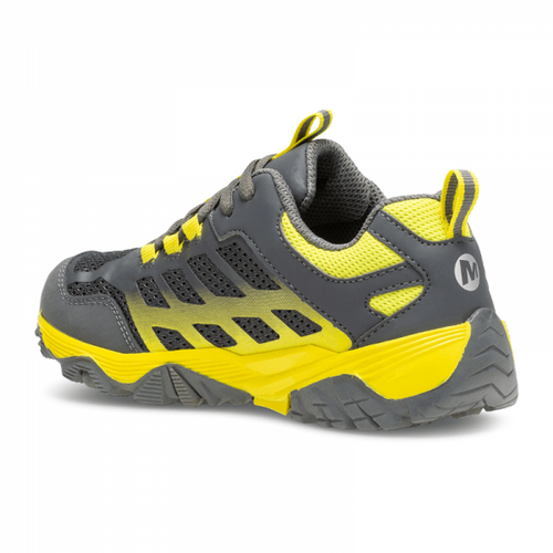 Kids' Merrell Moab Fst Low Waterproof - Little/Big Kid Sizing – Grey/Yellow