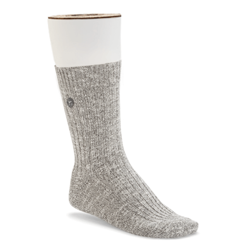 Men’s Birkenstock Cotton Slub Sock – Gray/White