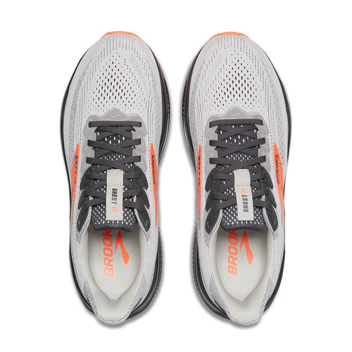 Men's Brooks Ghost 17 - Oyster Mushroom/Orange/Ebony
