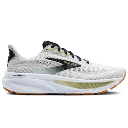 Men's Brooks Ghost 17 - White/Black/Tea