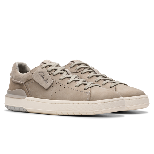 Men's Clarks Courtlite 2 Run - Grey Nubuck