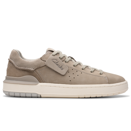 Men's Clarks Courtlite 2 Run - Grey Nubuck
