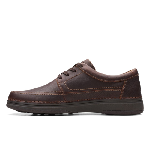 Men's Clarks Nature 5 Lo - Dark Brown Leather