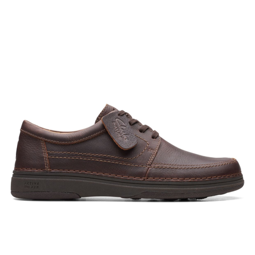 Men's Clarks Nature 5 Lo - Dark Brown Leather
